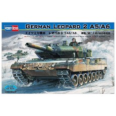 HobbyBoss 1:35 독일 Leopard2 A5/A6주력전차 프라모델, 1개