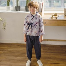 modelami 男童款薰衣草韓服套裝 MO0371