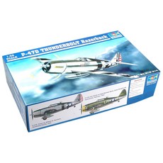 트럼페터 1:32 US P-47D Razorback 전투기 프라모델, 1개