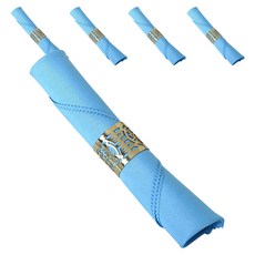 아리코 25kitchen 호텔 레스토랑 솔리드 냅킨 48 x 48 cm, 라이트블루, 5개