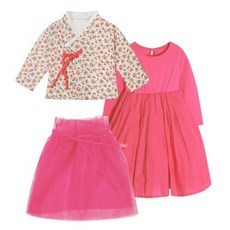 GOING KIDS 女童小花罩裙套裝