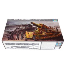 Trumpeter 1:35 Morser Karl-Gerat 040/041 Railway Transpo 프라모델, 1개