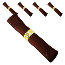 아리코 25kitchen 호텔 레스토랑 솔리드 냅킨 48 x 48 cm, 다크브라운, 5개