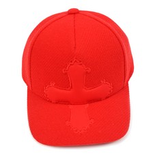 GREENJOY 十字架棒球帽 CF17WA15M-R1, 紅色的