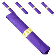 아리코 25kitchen 호텔 레스토랑 솔리드 냅킨 48 x 48 cm, 퍼플, 5개