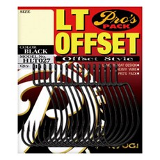 Ryu Gi LT偏心鉤釣魚鉤 黑色 HLT027, 13件