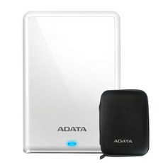 ADATA USB 3.1 슬림 외장하드 HV620S + 파우치, 1TB, 화이트