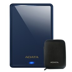 ADATA USB 3.1 슬림 외장하드 HV620S + 파우치, 1024GB, 블루