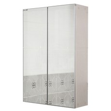 無框鏡毛巾架浴室櫃, 混合顏色, 1個