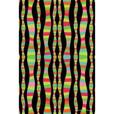 Journal Your Life's Journey: Wavy Stripes Mosaic Seamless 2 Lined Journal 6 X 9 100 Pages Paperback, Createspace Independent Publishing Platform