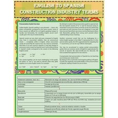 English to Spanish Terms: Construction Industry Terms - A Reference Guide Paperback, Mdk Publications