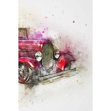 Vintage Car Notebook Paperback, Createspace Independent Publishing Platform