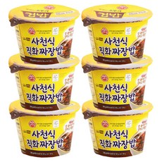 오뚜기 컵밥 사천식 직화 짜장밥, 280g, 6개