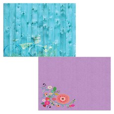 벨라 실리콘 식탁매트 2p 꽃가지1 세트, 꽃가지1, 자전거, 385 x 285 mm, 두께 1mm, 2개