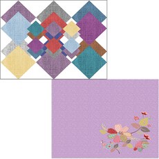 Bellamusic 矽膠餐墊 花枝2 + 七巧板圖案, 3, 385 x 285 mm, 厚度 1 mm, 1個