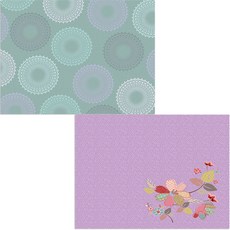 Bellamusic 矽膠餐墊 花枝2 + 夢絲, 混合顏色, 385 x 285 mm, 厚度 1 mm, 1個