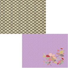 Bellamusic 矽膠餐墊 花枝2 + 洋蔥切面圖案, 混合顏色, 385 x 285 mm, 厚度 1 mm, 1個