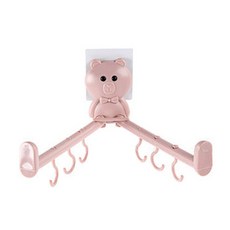 JCC貿易小熊廚房多功能掛勾, 粉色的, 1個