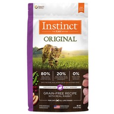 인스팅트 전연령 고양이 생식본능 오리지날 건식사료, 토끼, 2kg, 1개 토끼, 2kg, 1개