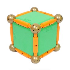 엠티비자석블록 매쓰타임 정육면체 세트 28p, 혼합 색상, 1개