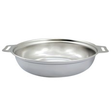 Keukdong Stainless Steel IH感應雙耳3層式不鏽鋼塗層多功能用鍋, 26厘米, 單色