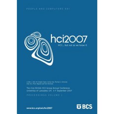 Proceedings of Hci 2007 (Vol. 1): Hci...But Not as We Know It Paperback, British Computer Society