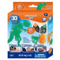 3D메이커 공룡만들기세트, 혼합 색상, 1개