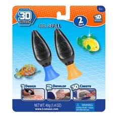 3D메이커 3D매직젤 만들기놀이 2p, 블루, 옐로우, 1