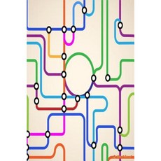 我的旅行日記：地鐵地圖旅行計畫和日記 6 X 9 139 頁平裝本, Createspace獨立發布平台