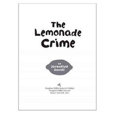 The Lemonade Crime Hardback, Houghton Mifflin Harcourt