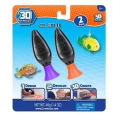 3D메이커 3D매직젤 만들기놀이 2p, 퍼플, 오렌지, 1개