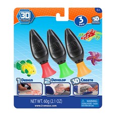 3D메이커 3D매직젤 만들기놀이 3p, 레드, 그린, 옐로우, 1개