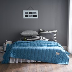 Ein Haus 棉布, 藍色