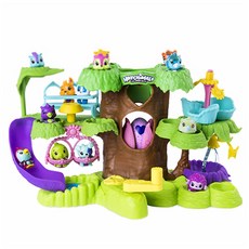 밤나무 해치멀 컬렉터블 나무놀이터 인형집, 혼합 색상