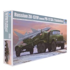 Trumpeter 1:35 러시아 Zil-131V견인차 SAM-2 Transporter Tank 프라모델, 1개