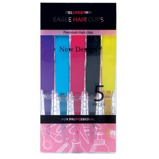 셀리본 독수리 헤어 클립 5p, 랜덤 발송, 1세트