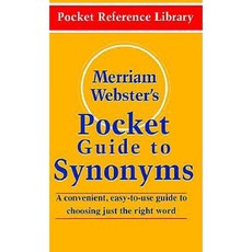 Merriam-Webster's Pocket Guide to Synonyms Paperback, Merriam-Webster