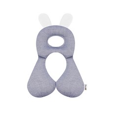 보니숑 신생아 아기짱구베개 M, 네이비, 1개