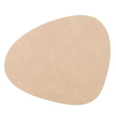 LINDDNA Curve Nufo 皮革餐墊, 3 沙色, S(28 x 24 cm), 厚度 1.2mm