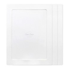 왈가닥스 A4 페이퍼 프레임 플레인, 화이트, 3개