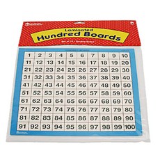 Learning Resources 1到100數字板 LER0375 10入組, 藍色, 1個