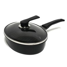 한일스텐레스 사이언스 티타늄 타원형 그릴팬, 28cm, 1개