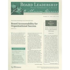 Board Leadership Number 97 Paperback, Wiley-Interscience