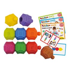 팝보블록 알파벳 카드 놀이, 혼합 색상, 1개