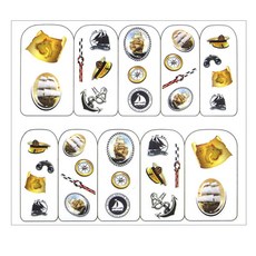 Beauty Pop 指甲彩繪 Artric 3D水轉印貼紙, 10, 1個