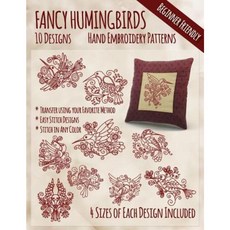 Fancy Hummingbirds Hand Embroidery Patterns Paperback, Createspace Independent Publishing Platform
