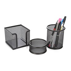 블루마토 오피스 정리함 3p 세트 1 7858, 검정, 1세트