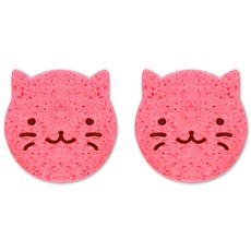 마니또 쥬쥬 베이비 바스 스폰지, 캣핑크, 2개