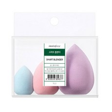 이니스프리 뷰티툴 스마트 블렌더 조각 퍼프 3p 세트, 혼합 색상, 1세트