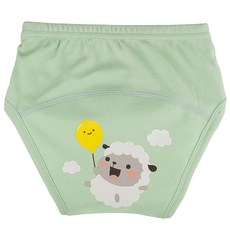 아가짱 유아용 프랜들리 배변훈련팬티, 연두색(양), 1개